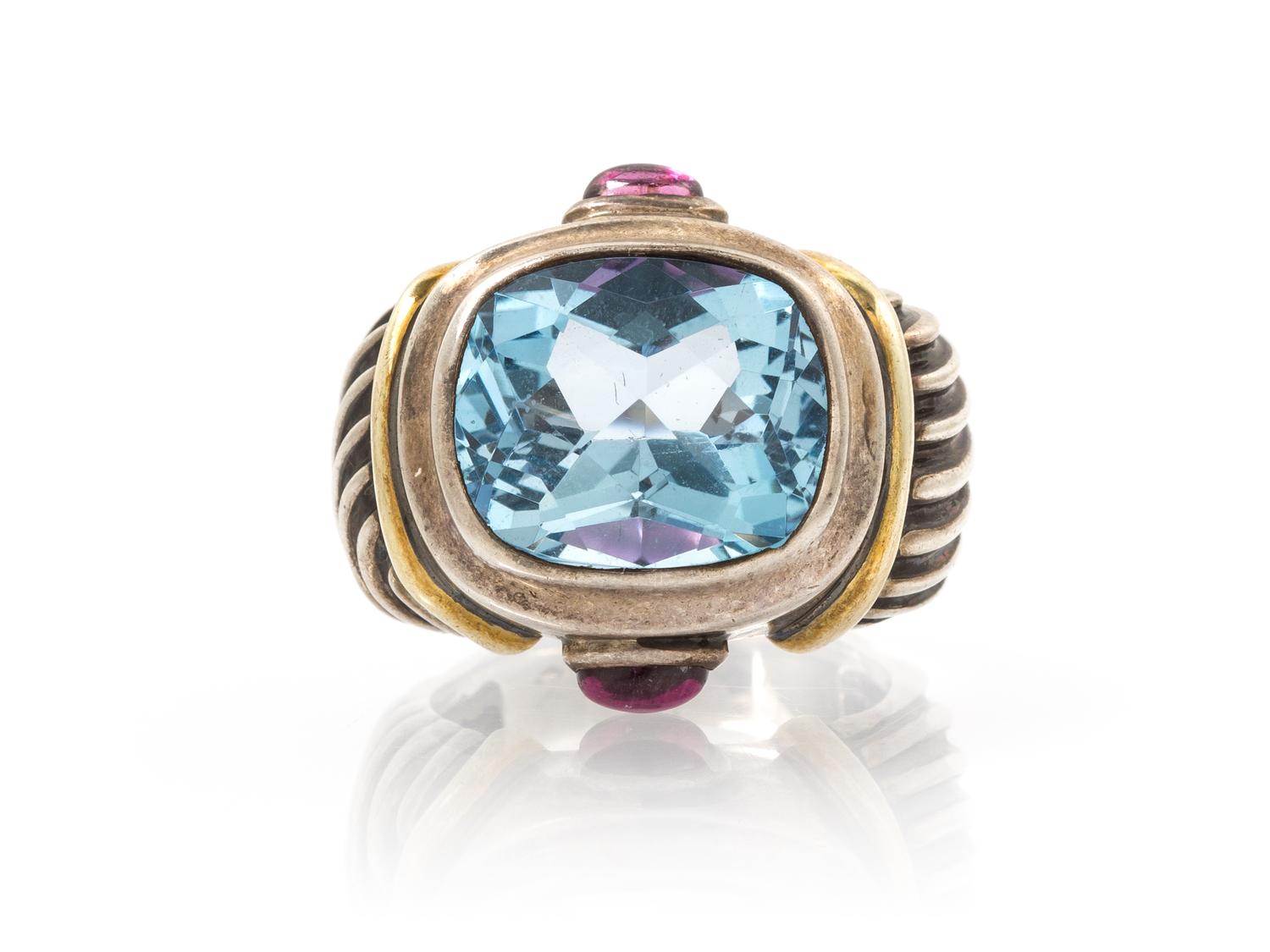 A Collection of Sterling Silver, Yellow Gold and Multi Gem Jewelry, David Yurman, 39.50 dwts.