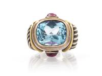 A Collection of Sterling Silver, Yellow Gold and Multi Gem Jewelry, David Yurman, 39.50 dwts.