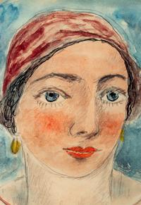 Portrait (Head) , 1909, and Head , 1902 (a pair of works)