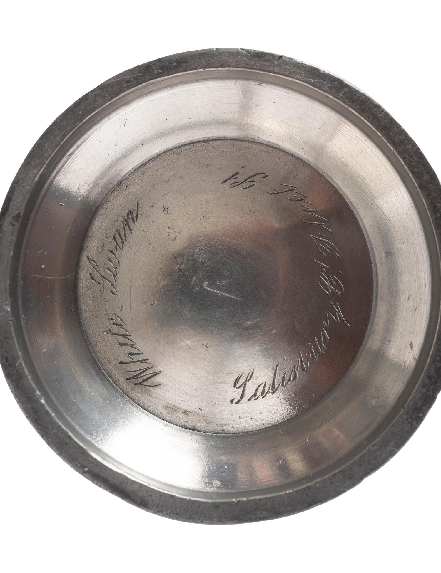 Three English Pewter Table Articles