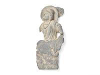 A Gandharan Grey Schist Figure of a Bodhisattva