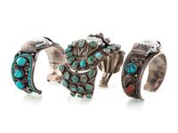 Navajo Silver and Turquoise Watch Bands