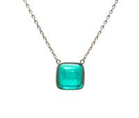 An Art Deco Platinum, Glass and Diamond Necklace, 4.00 dwts.