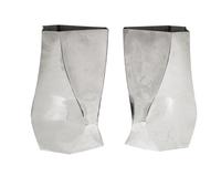 A Pair of Chrome Plated Waste Baskets by Michael Aram