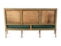 A George III White Painted Needlework Upholstered Settee