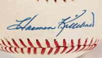 A 500 Home Run Club Signed Autograph Baseball Including Hank Aaron and Willie Mays (Six Signatures, Beckett Authentication Services BAS Certified),