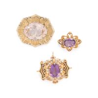 ANTIQUE, COLLECTION OF BROOCHES