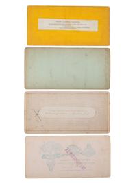 [EARLY PHOTOGRAPHY]. A group of approx. 95 stereoviews highlighted by images of US presidents, views in and around Washington, DC and Mount Vernon, and African American and female subjects.