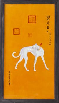 A Set of Ten Chinese Porcelain Plaques Height 32 1/2 x width 20 inches. — AFTER GIUSEPPE CASTIGLIONE (LANG SHI'ING)