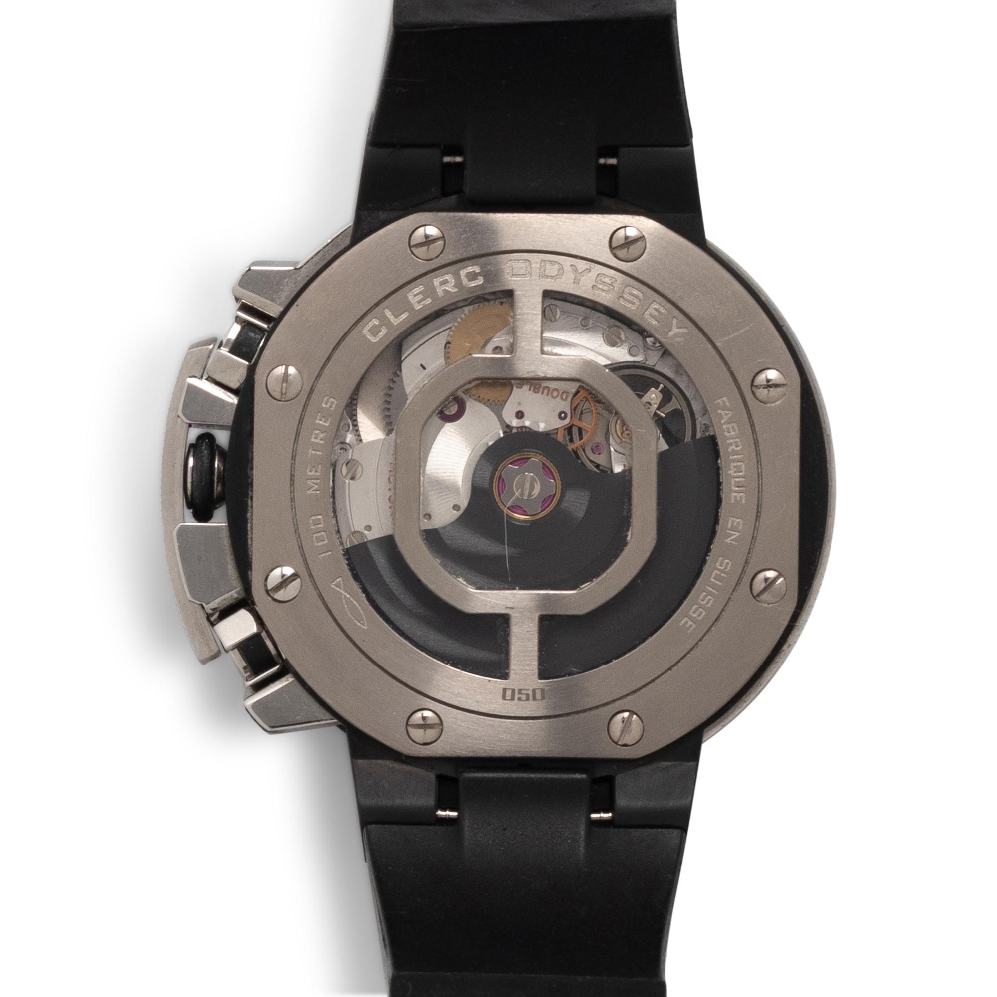 CLERC, STAINLESS STEEL 'ODYSSEY' WATCH