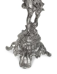 A Pair of Silvered Metal Figures
