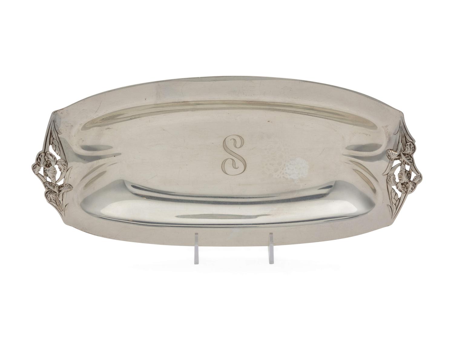 An American Silver Bread Tray