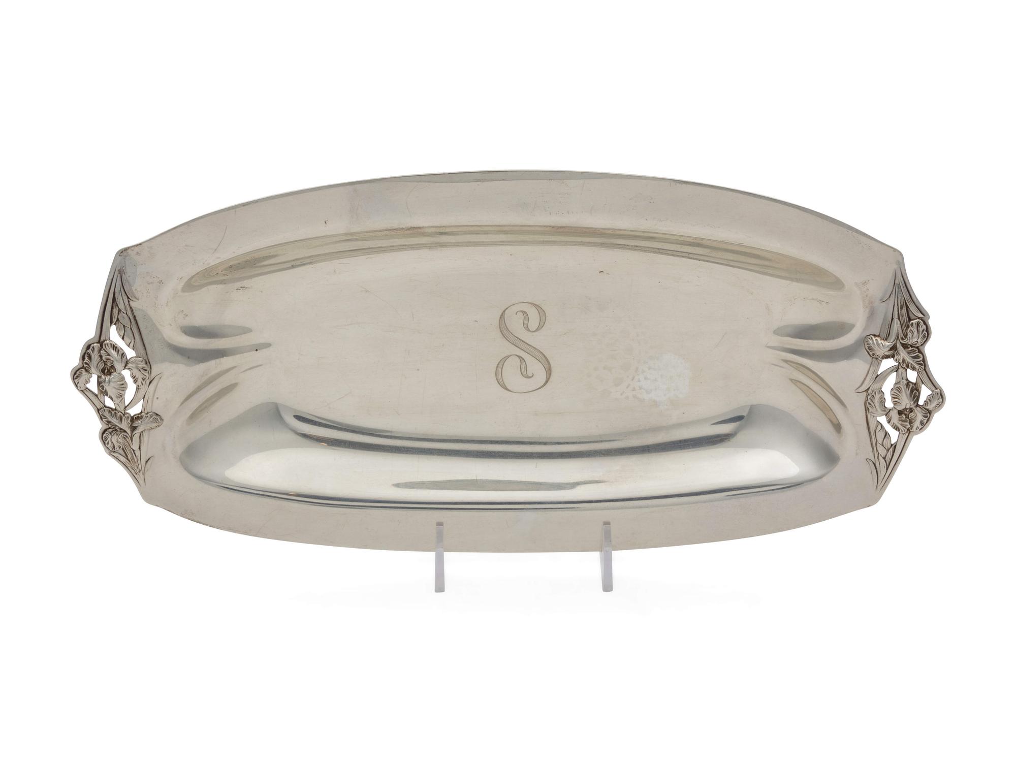 An American Silver Bread Tray