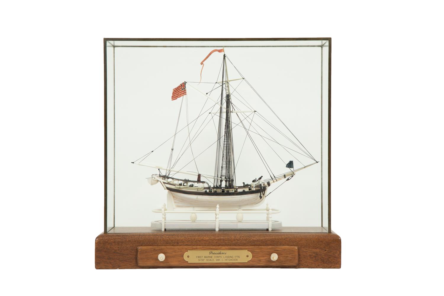 A Cased Model of the Ship Providence by William Hitchcock (1928-2006)