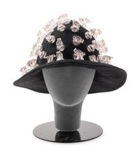 Black Issey Miyake Felt Hat with Inflation Valves, 1990s