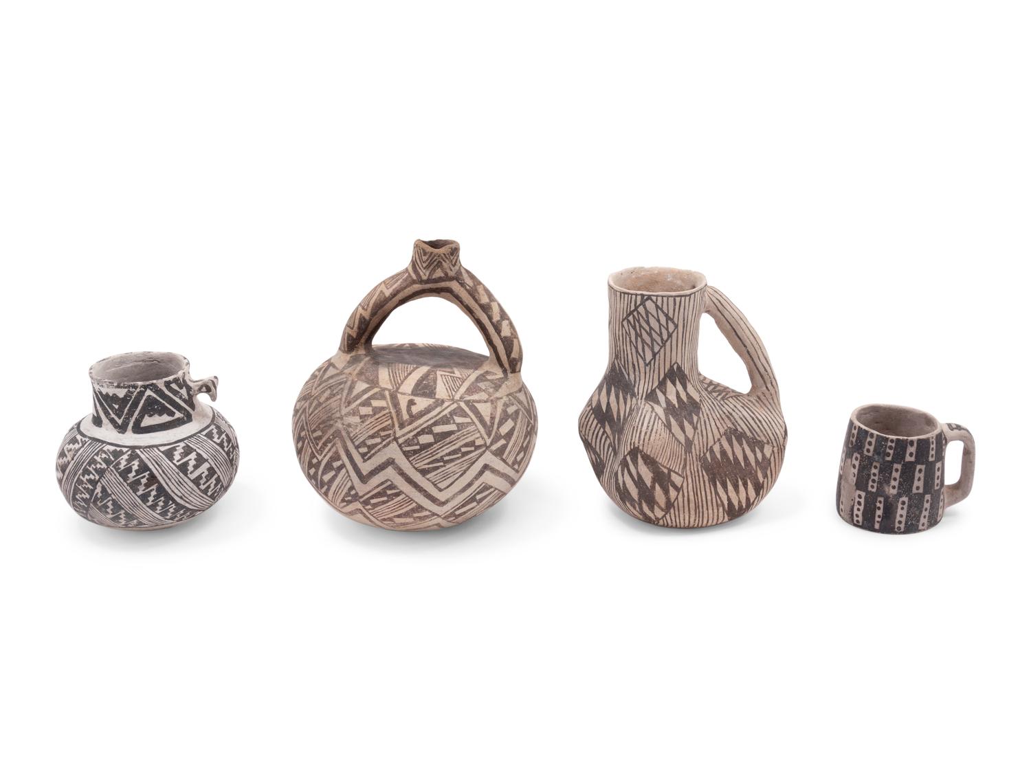 Anasazi Black-on-White Pottery