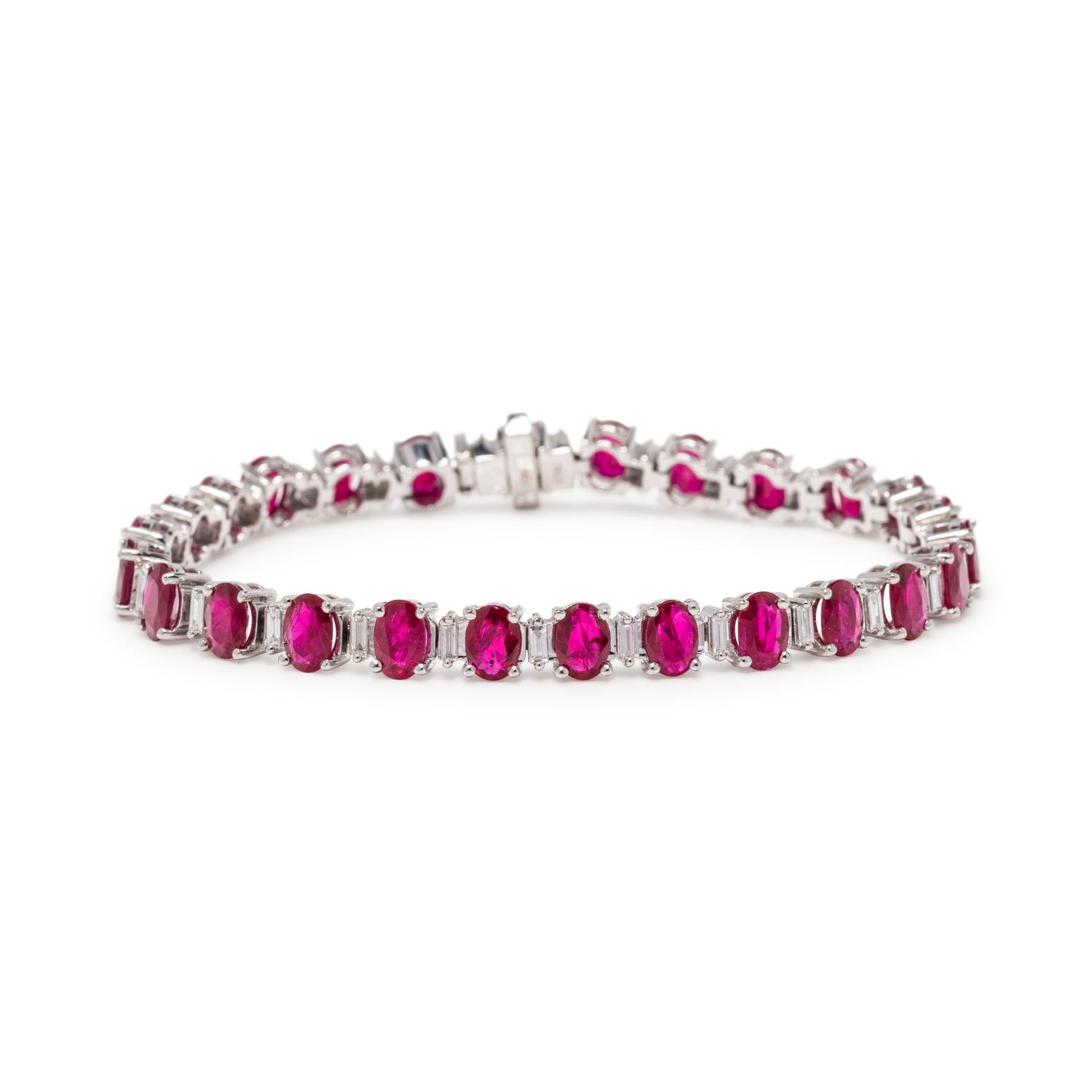 RUBY AND DIAMOND BRACELET