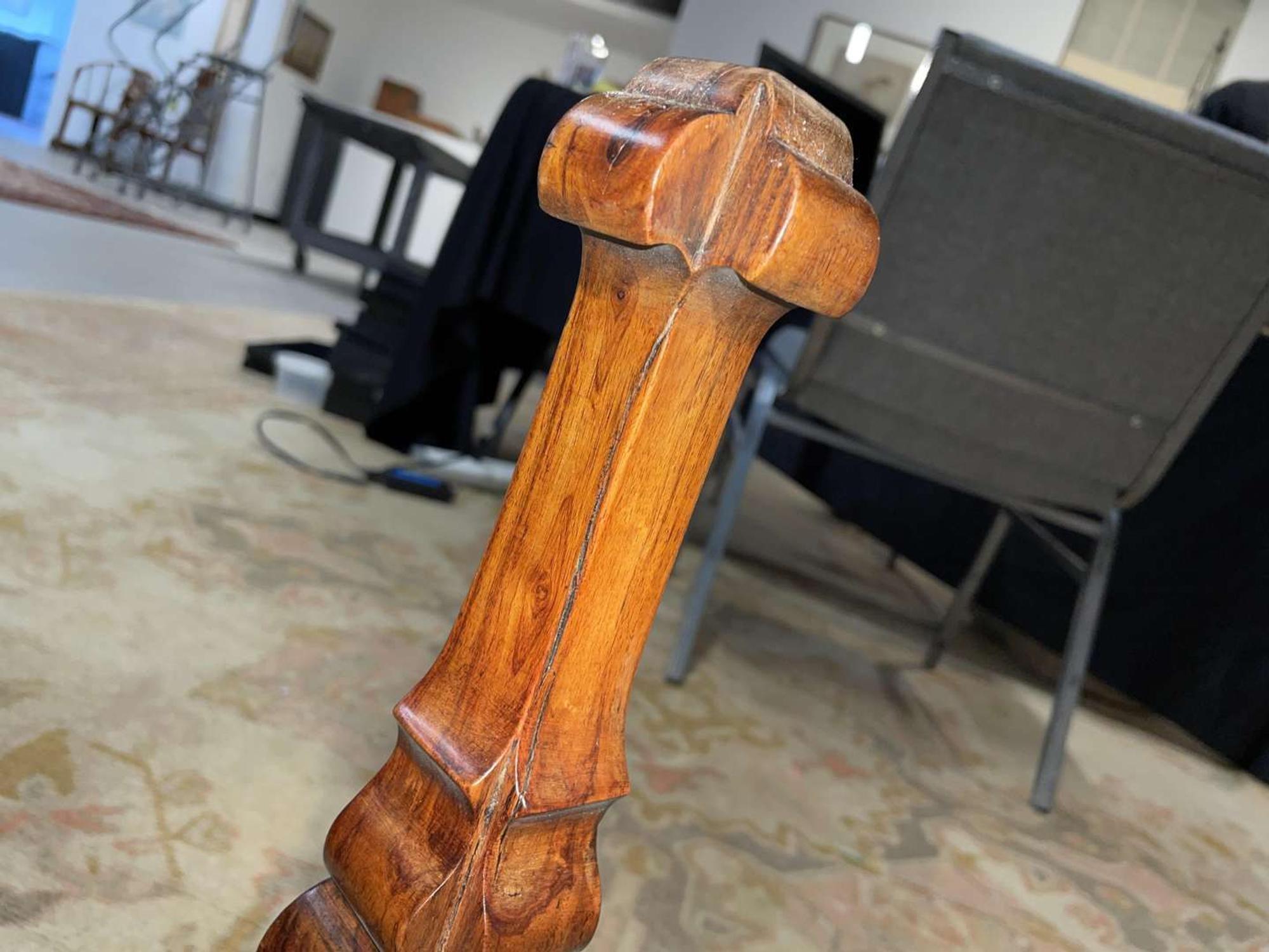 A Chinese Ming dynasty style carved hardwood low table 明式硬木矮方桌
