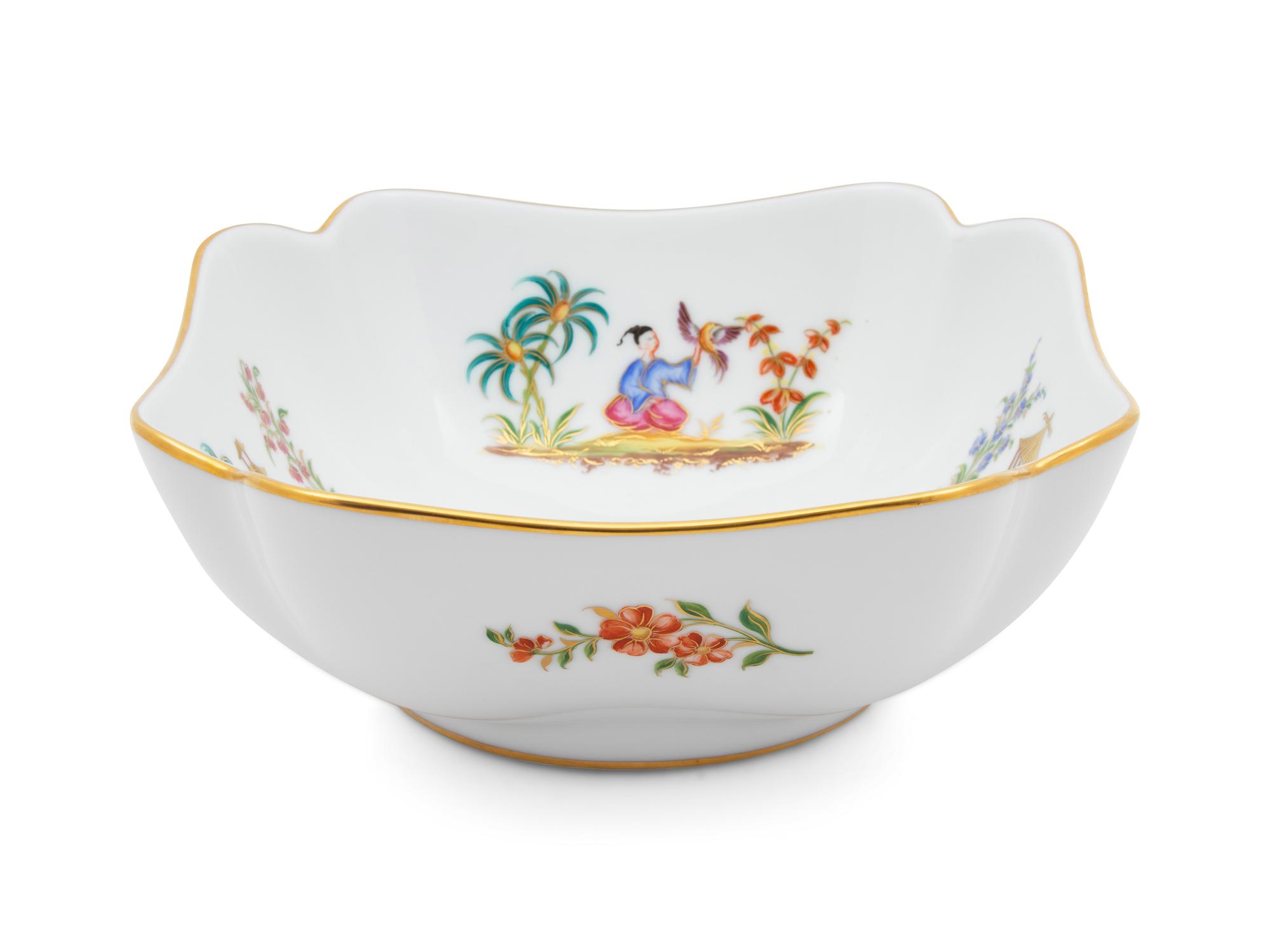 A French Hand Painted Porcelain Bowl — 20TH CENTURY