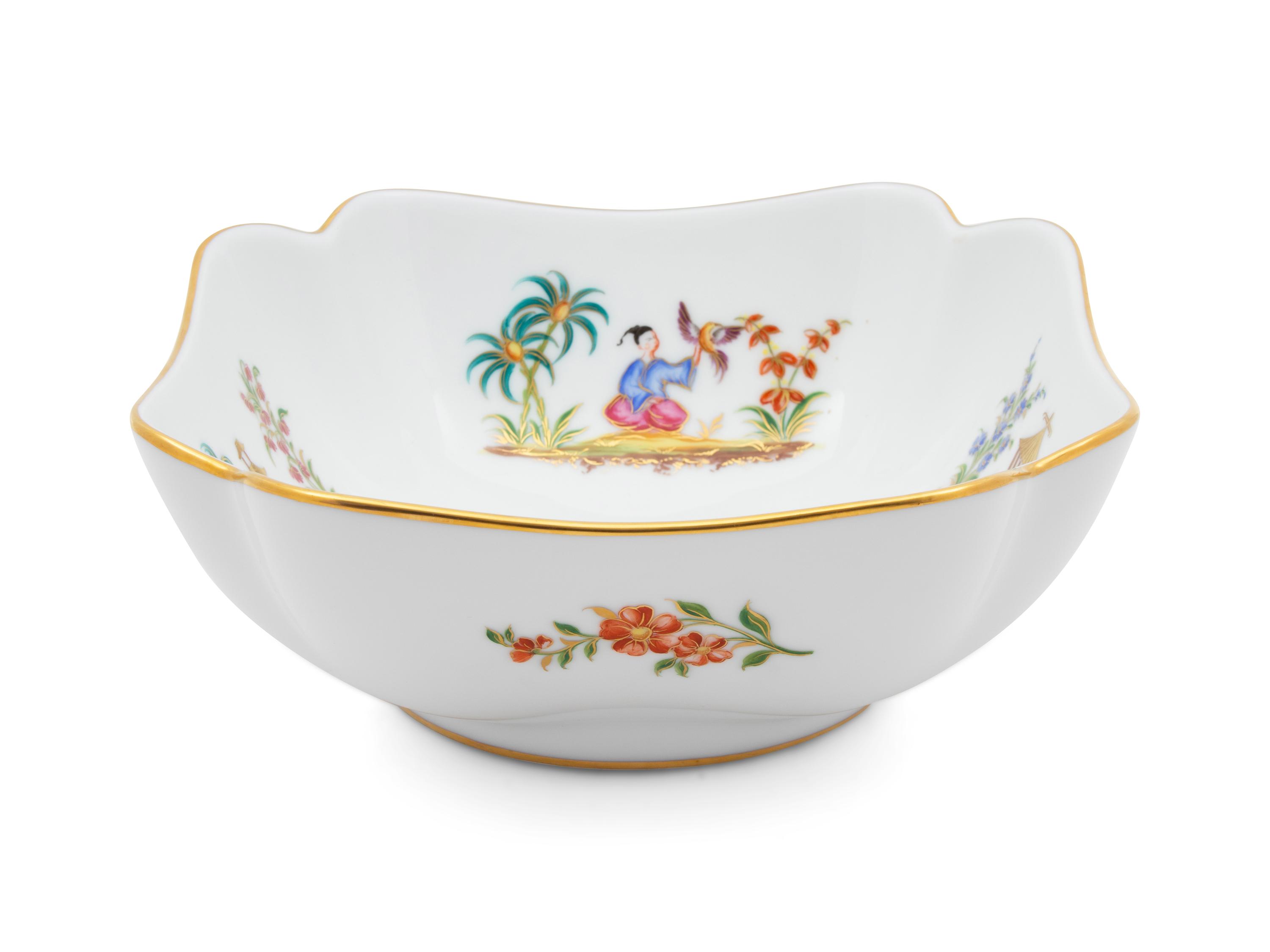 A French Hand Painted Porcelain Bowl — 20TH CENTURY