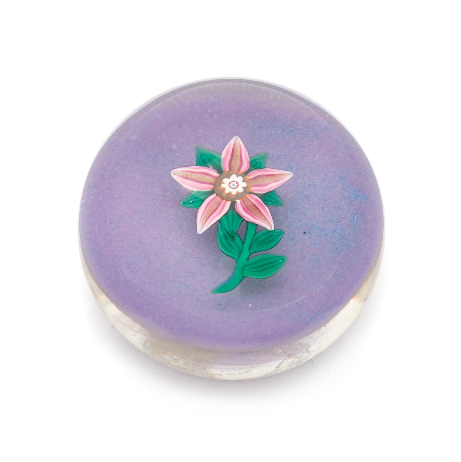 Paul Ysart, (Spanish, 1904-1991), a Harland-Era clematis paperweight