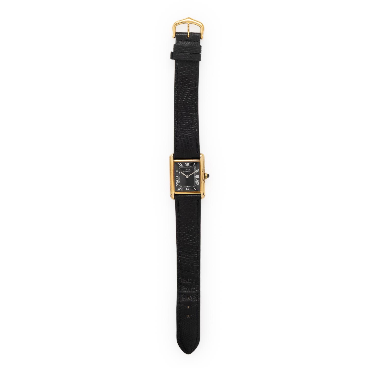 Cartier, Vermeil 'Must de Cartier' 'Tank' Watch
