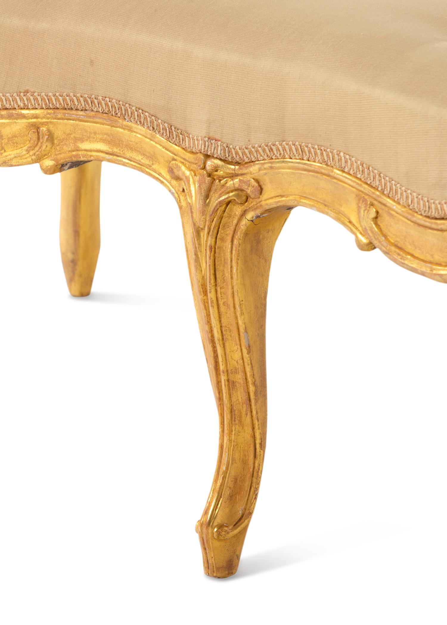A George III Giltwood Window Bench