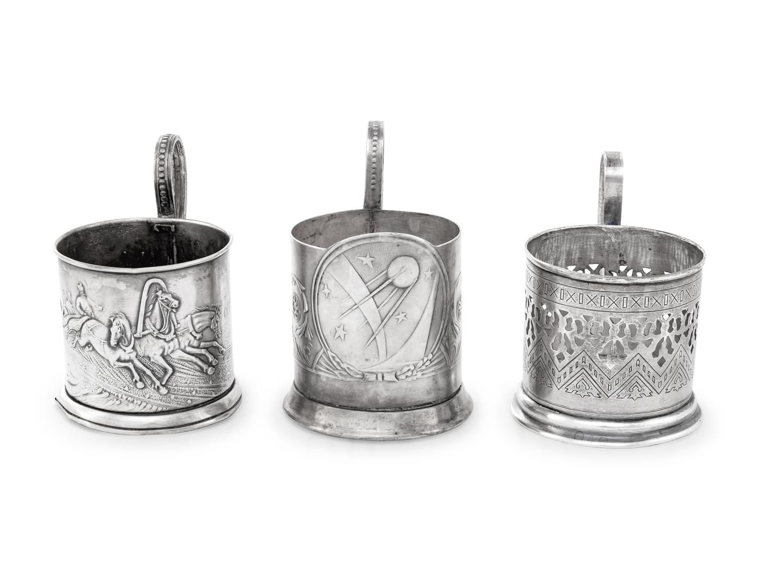A Group of Three Russian Zarfs