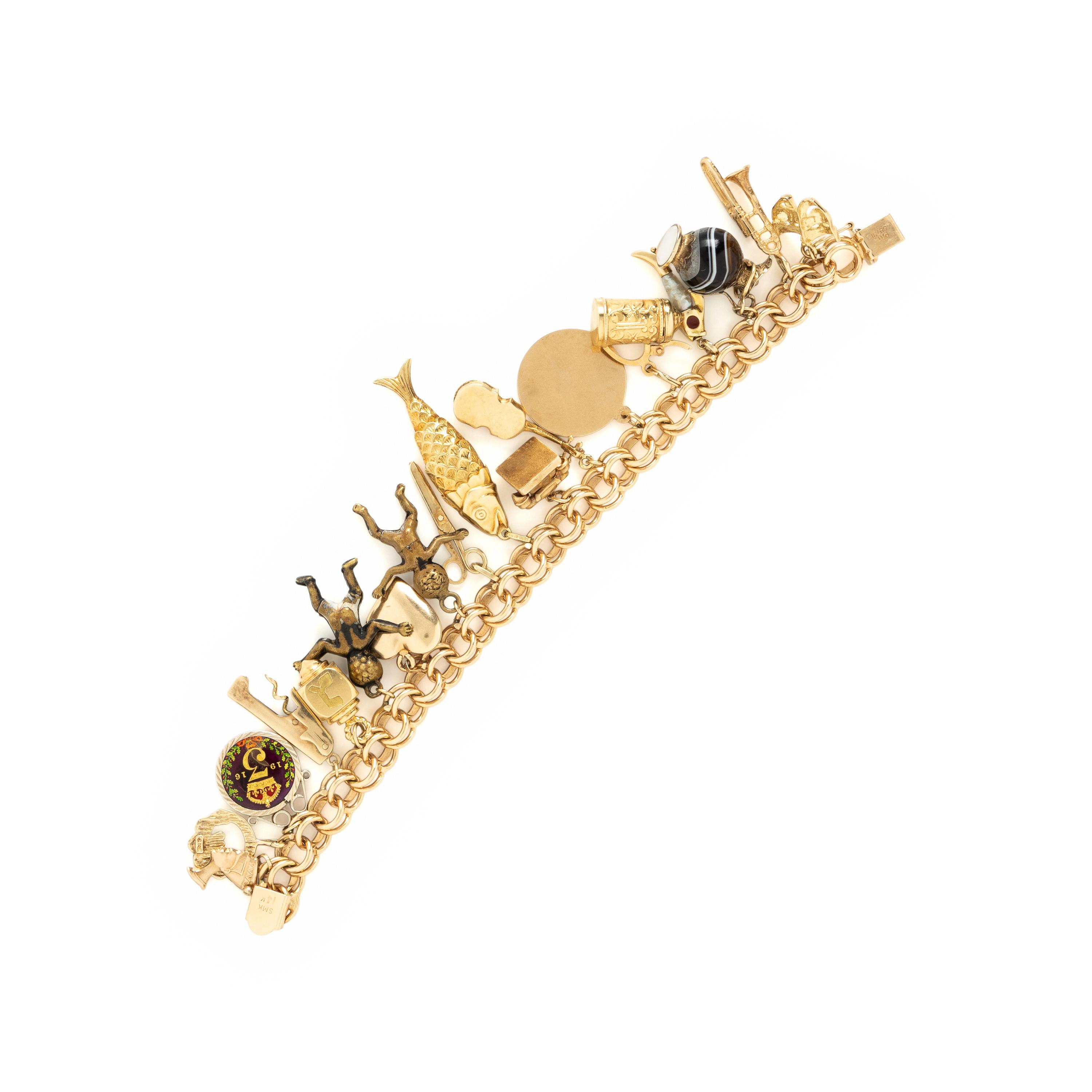 Yellow Gold Charm Bracelet
