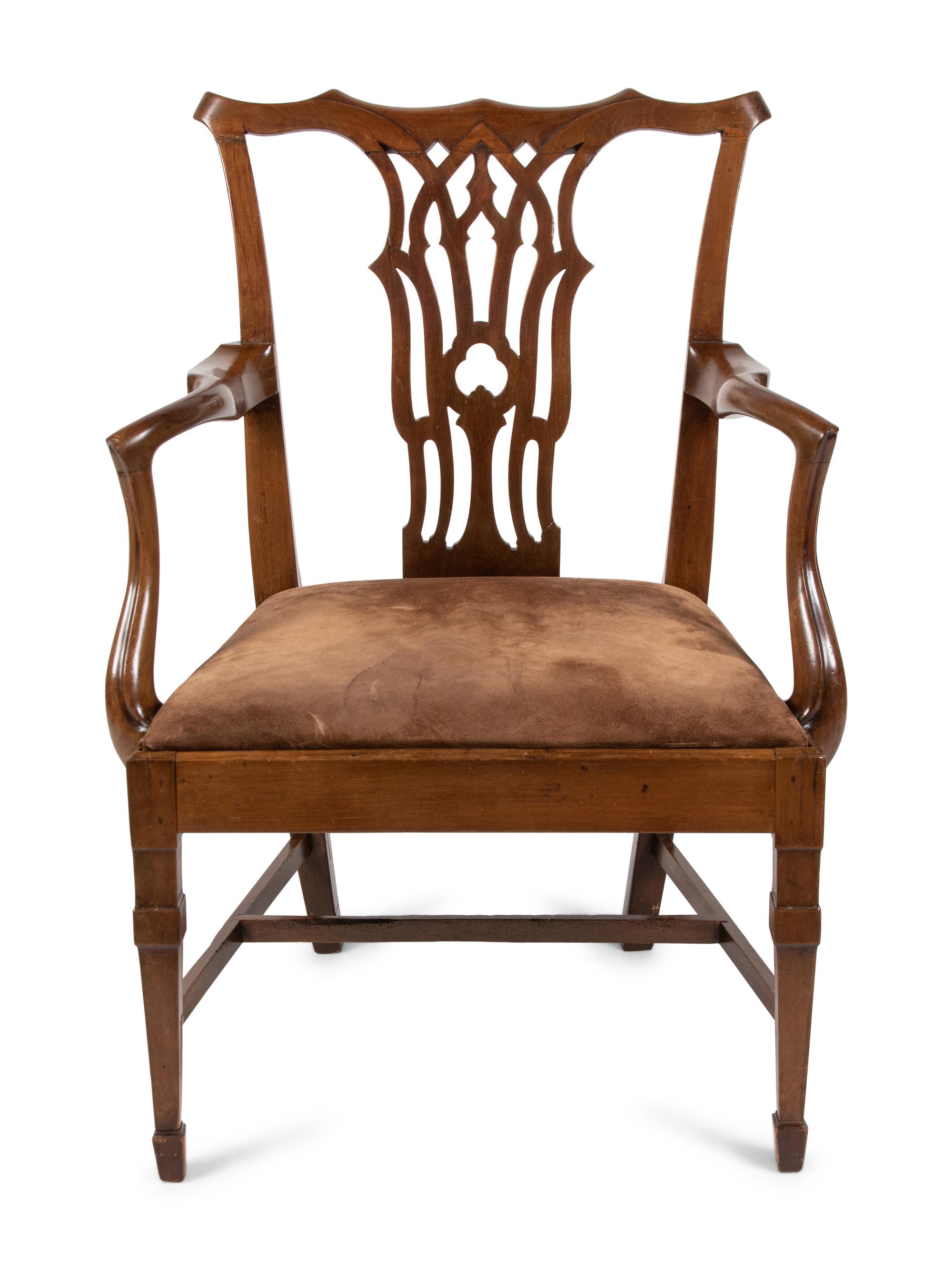 A George III Mahogany Armchair