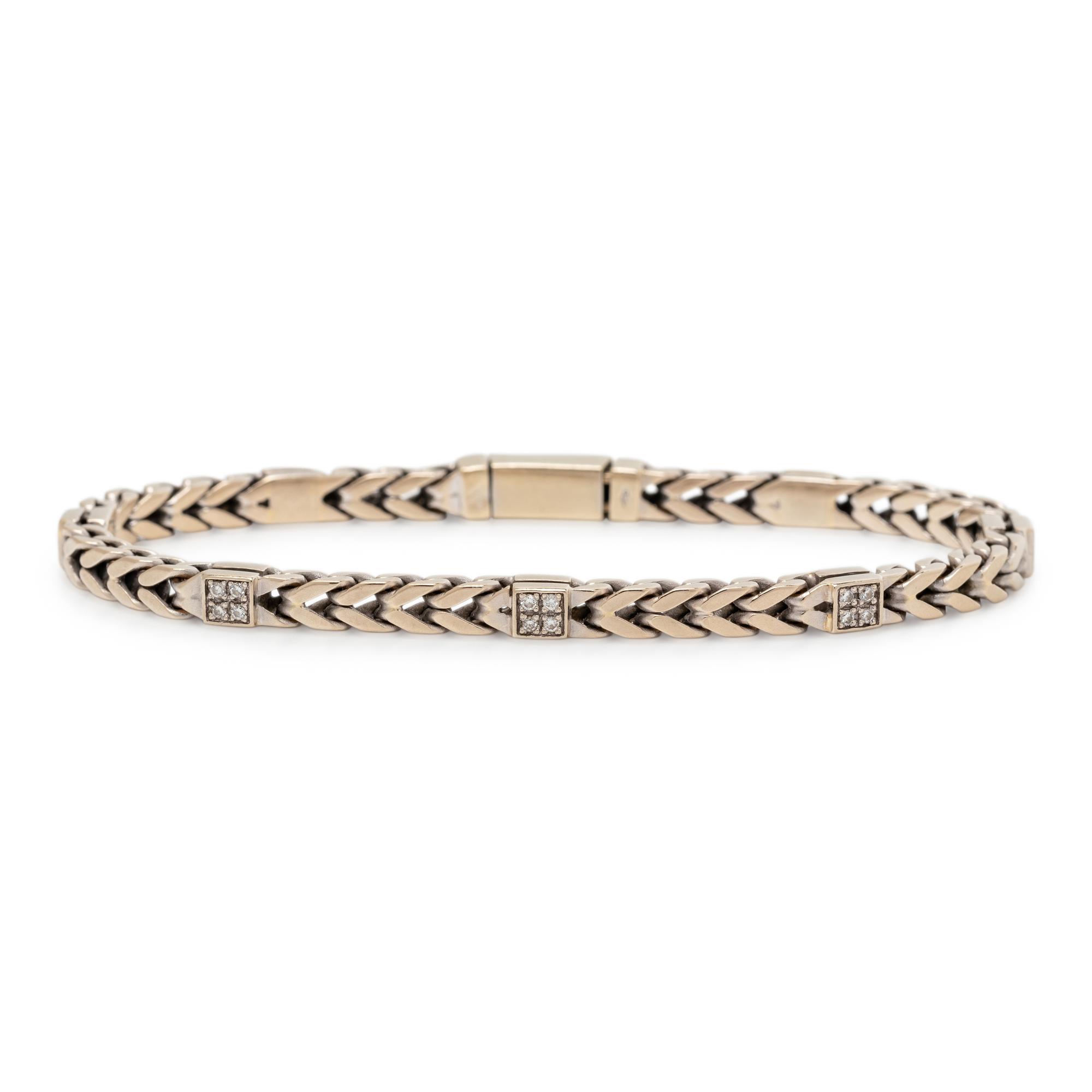WHITE GOLD AND DIAMOND BRACELET