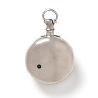 BRITISH, STERLING SILVER DEMI-HUNTER POCKET WATCH