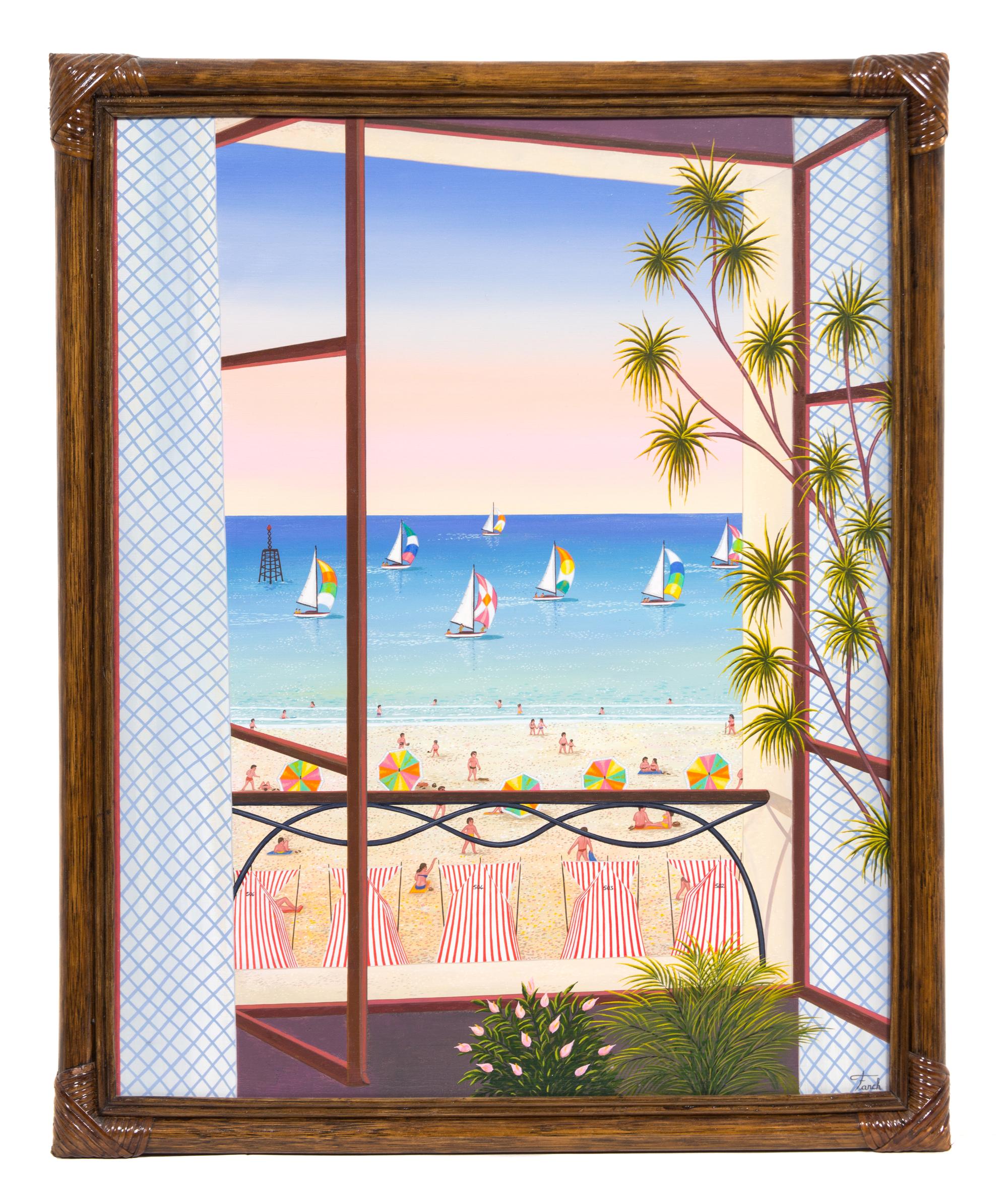 Fanch Ledan, (American, b. 1949), Fenetre Sur Plage, 1988