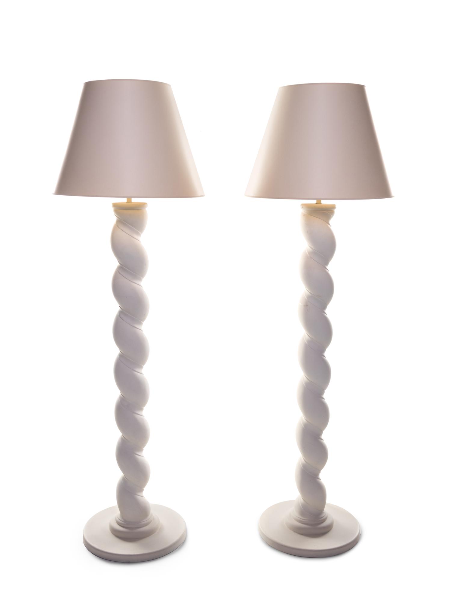 Custom Pair of Standard Lamps Donghia, USA