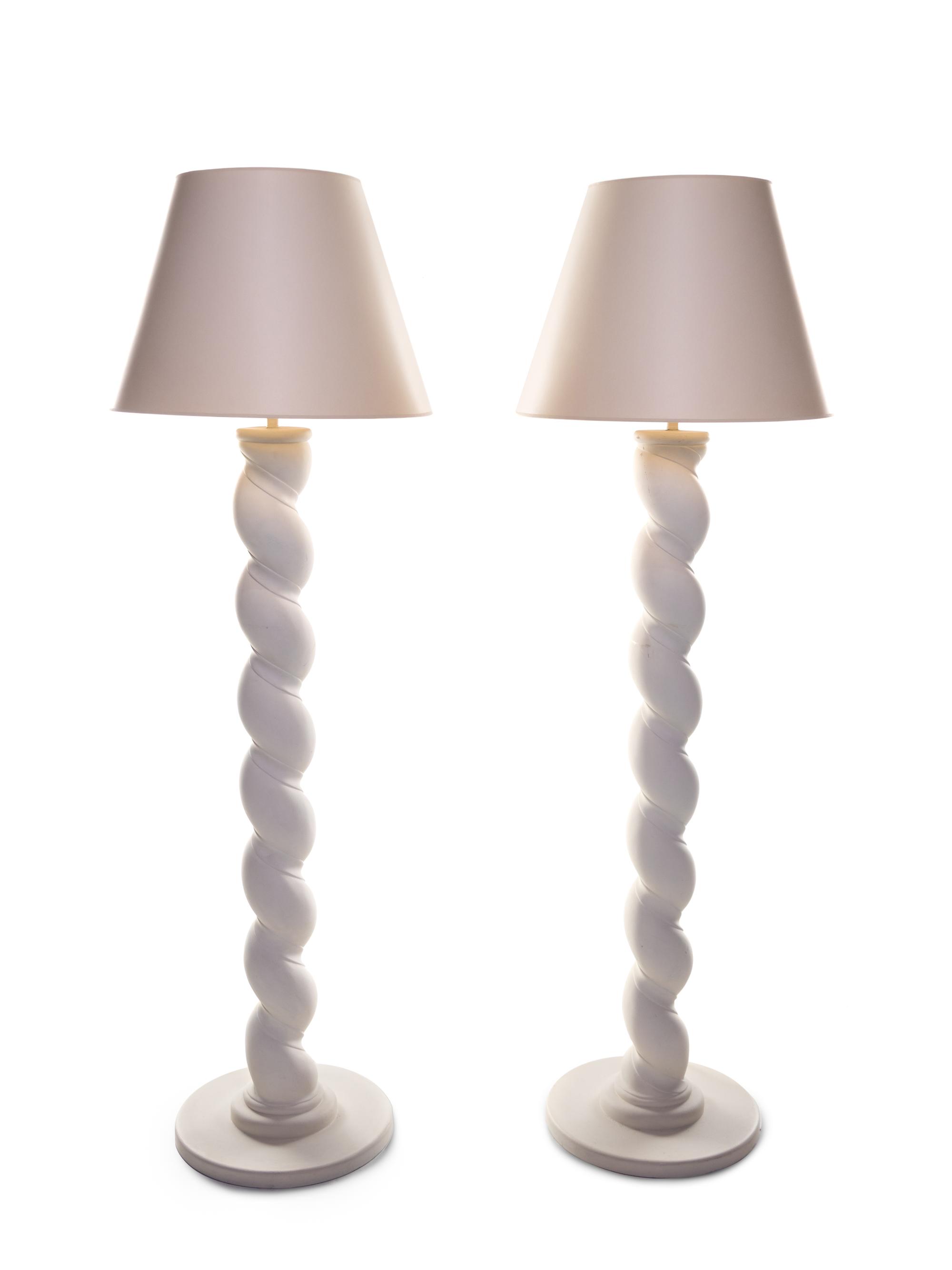 Custom Pair of Standard Lamps Donghia, USA
