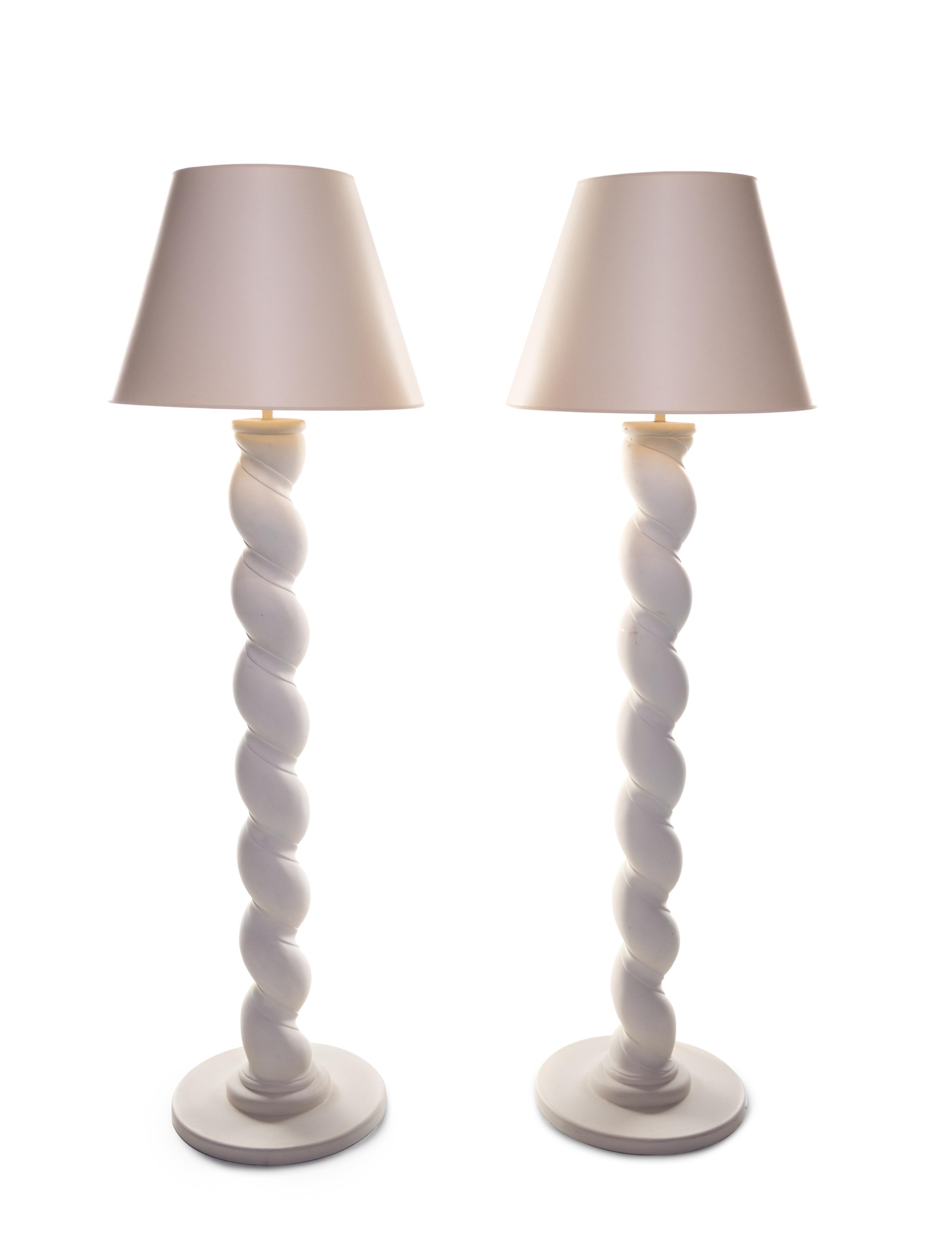 Custom Pair of Standard Lamps Donghia, USA