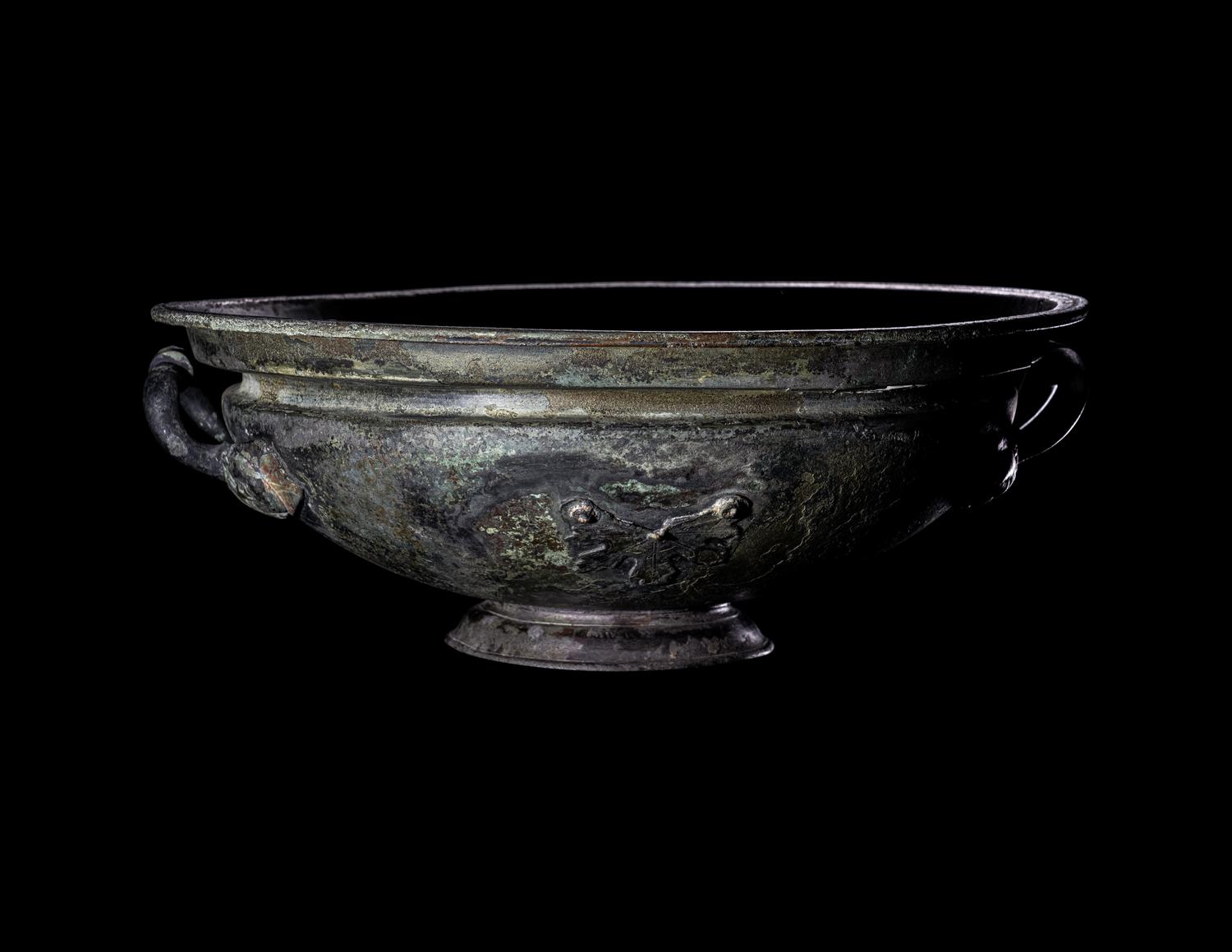 An Etruscan or South Italian Bronze Basin