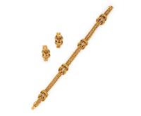 BOUCHERON, YELLOW GOLD SET