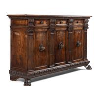 A North Italian Walnut Console Cabinet