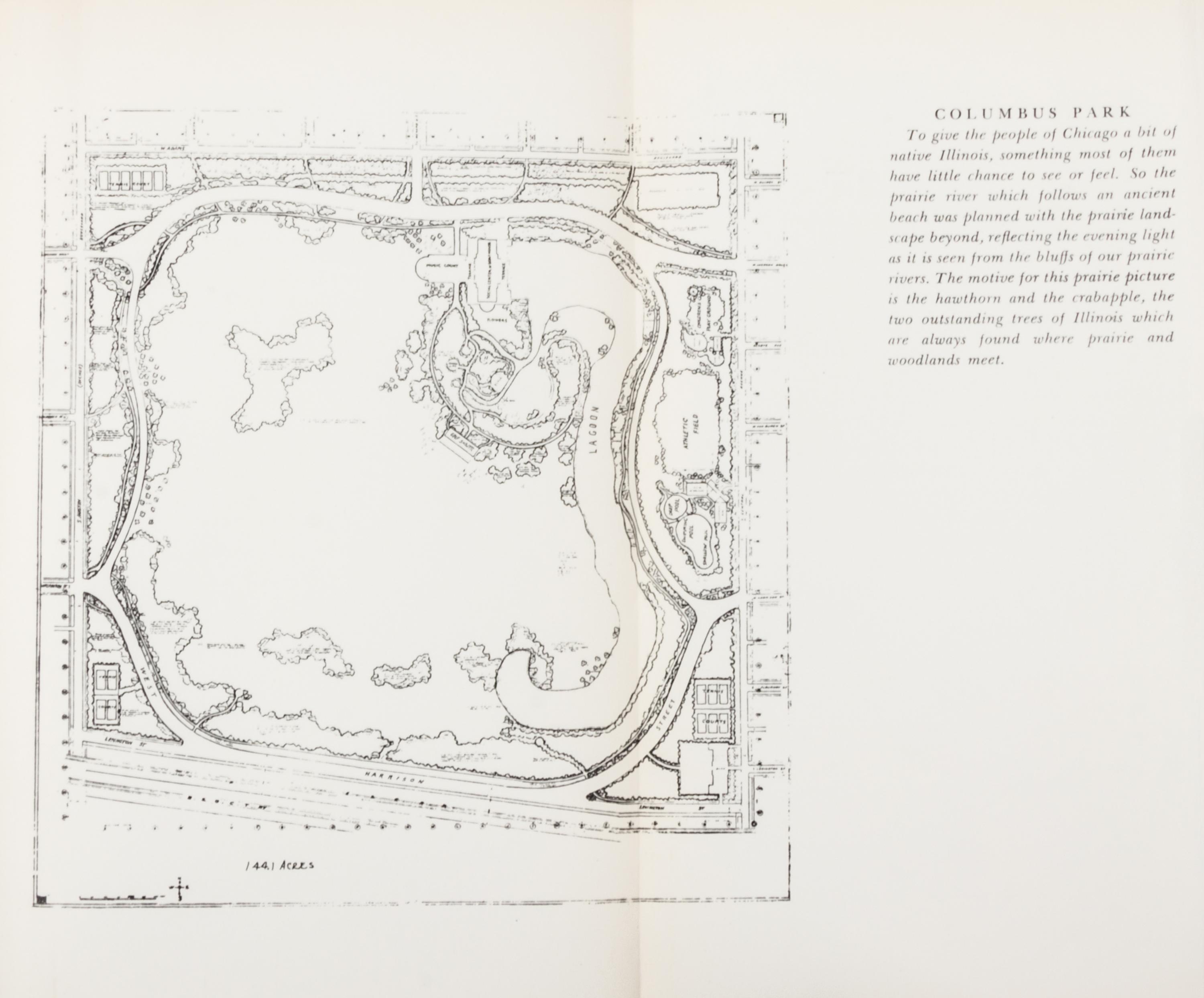 (LANDSCAPE ARCHITECTURE) JENSEN, JEN. Siftings. Chicago, 1939. Signed.