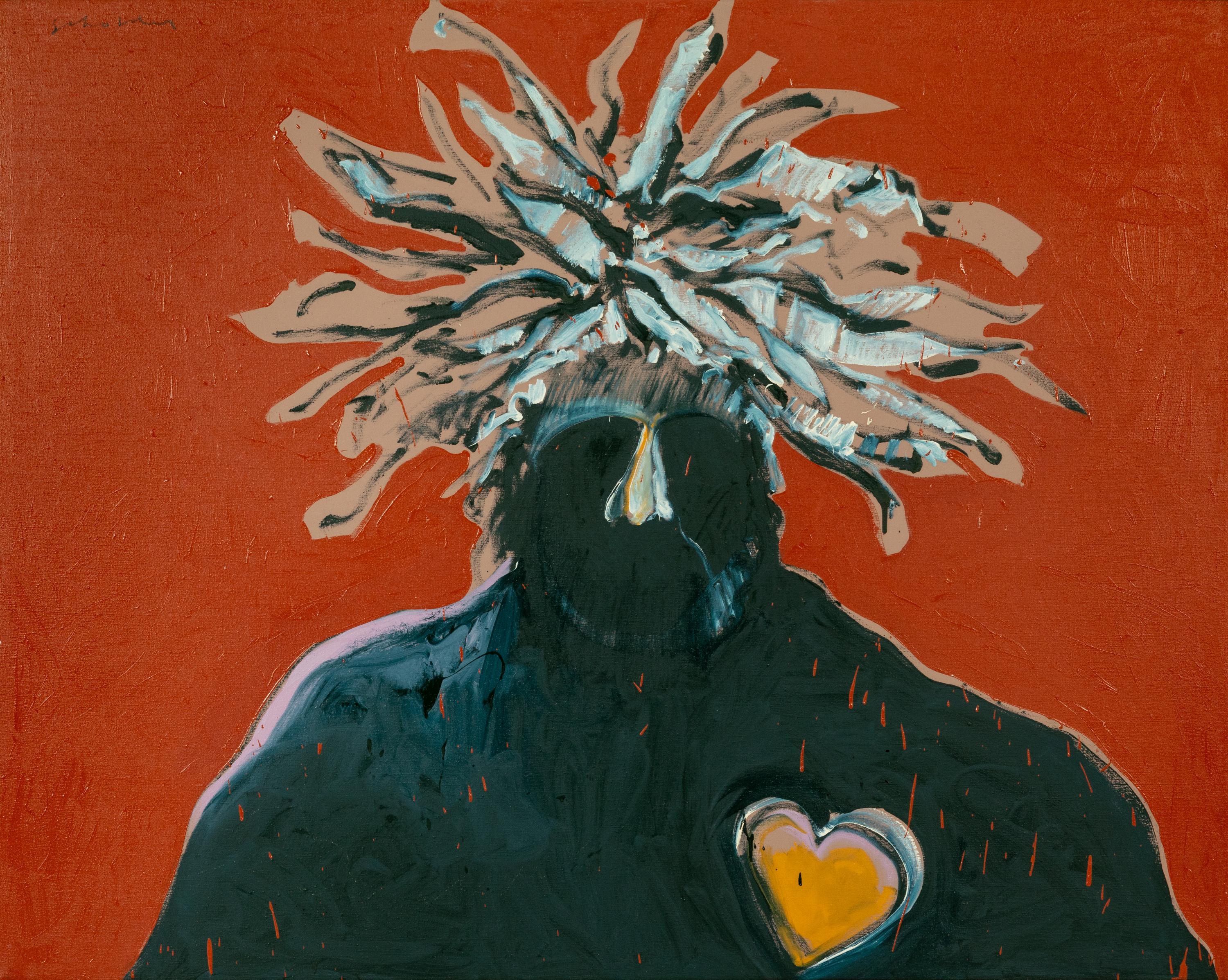 Indian with Heart , circa 1970
