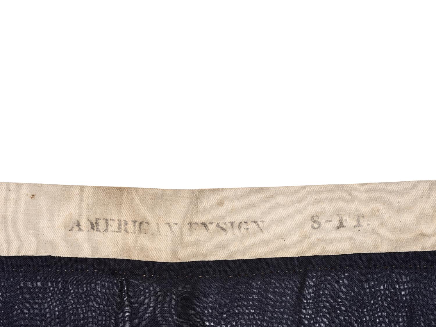 [FLAGS]. 37-star American flag. Ca 1866-1867.