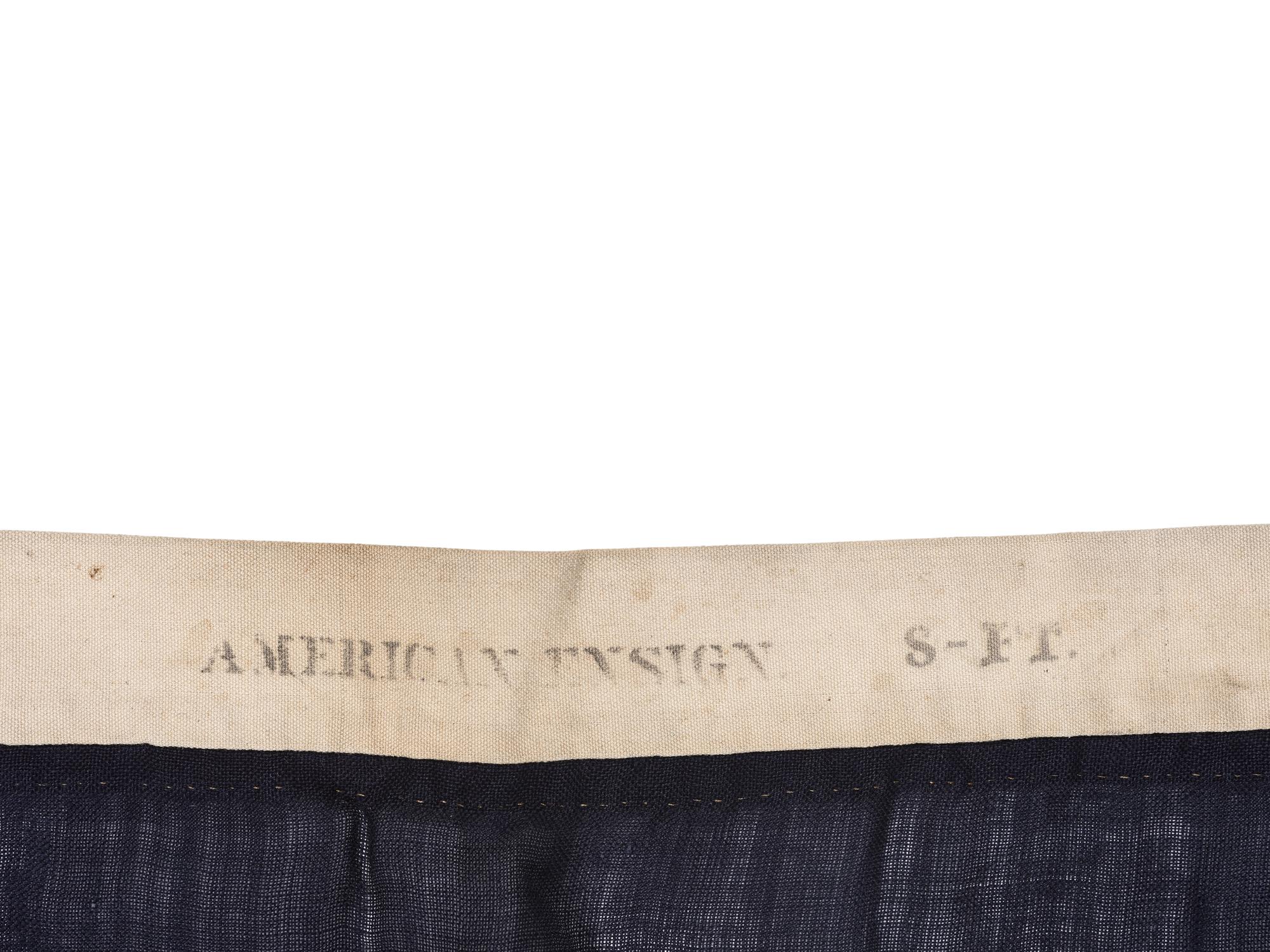 [FLAGS]. 37-star American flag. Ca 1866-1867.