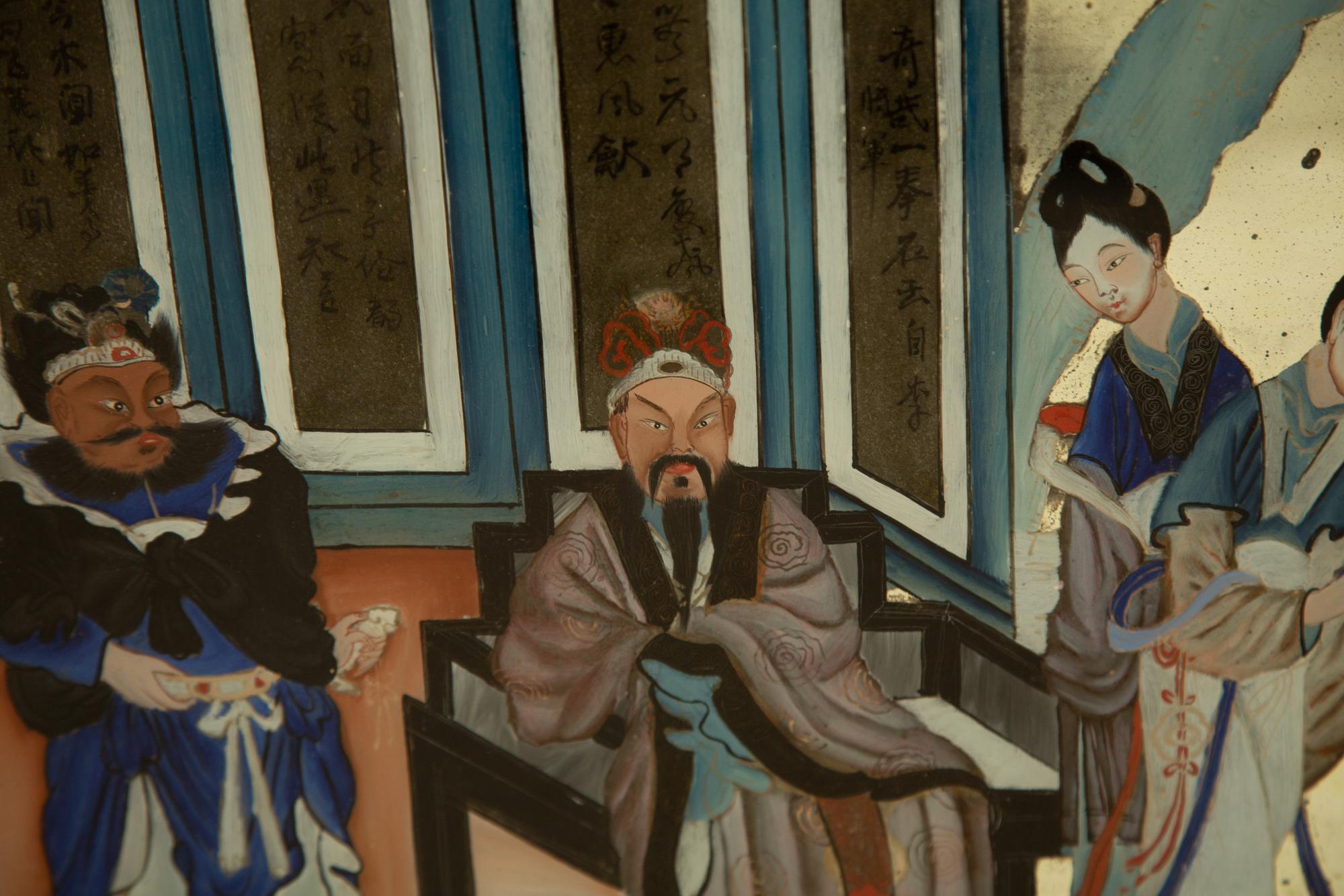 A Chinese Reverse Painting on Glass