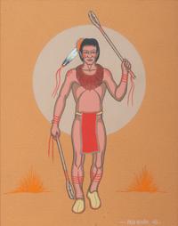 Creek Stick-Ball Player