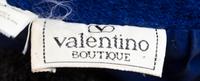A Valentino Royal Blue Wool Jacket and Skirt Set, Size 14.