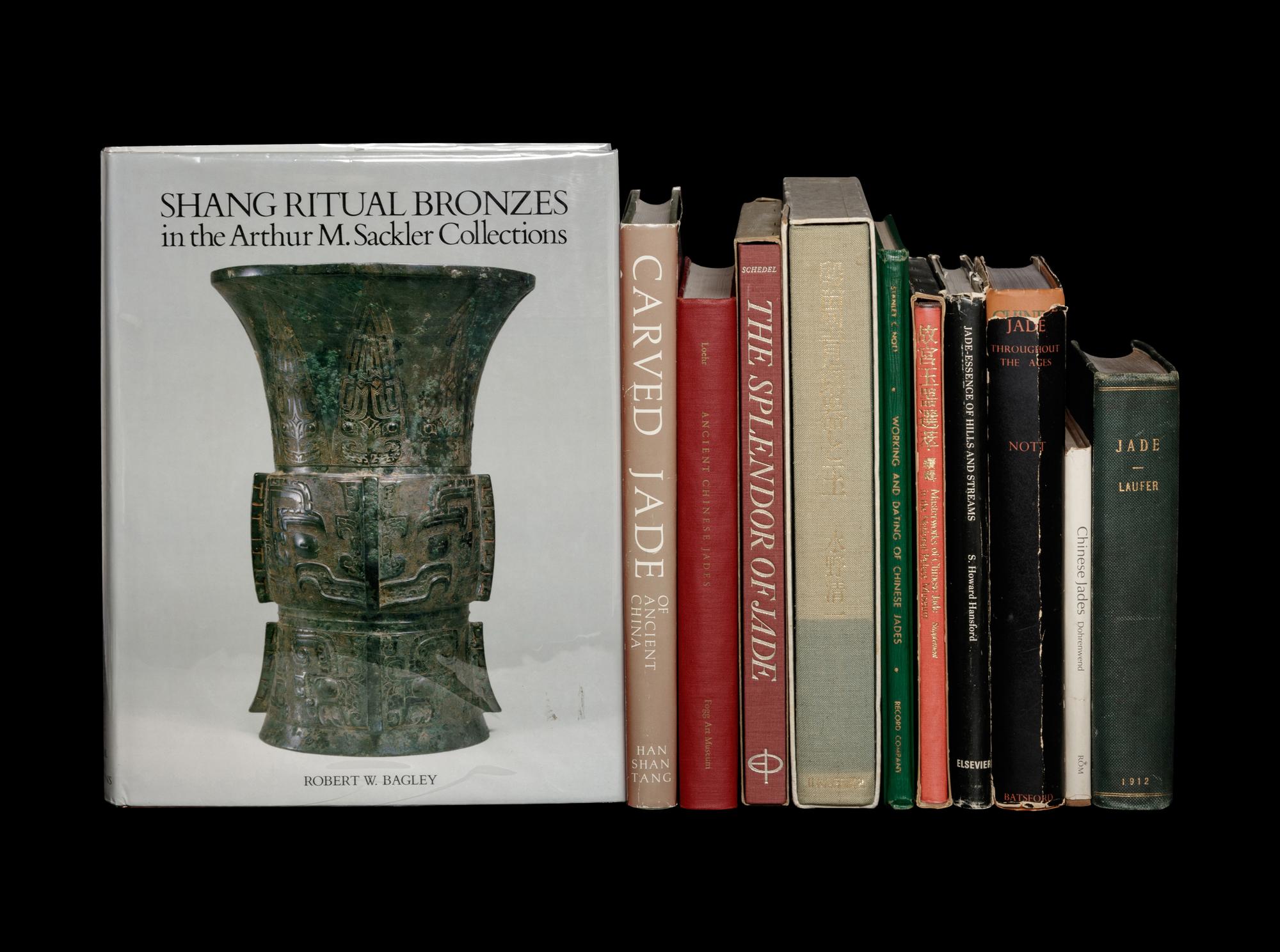 [JADES AND BRONZES] A group of important reference books about Chinese jades and bronzes, comprising: