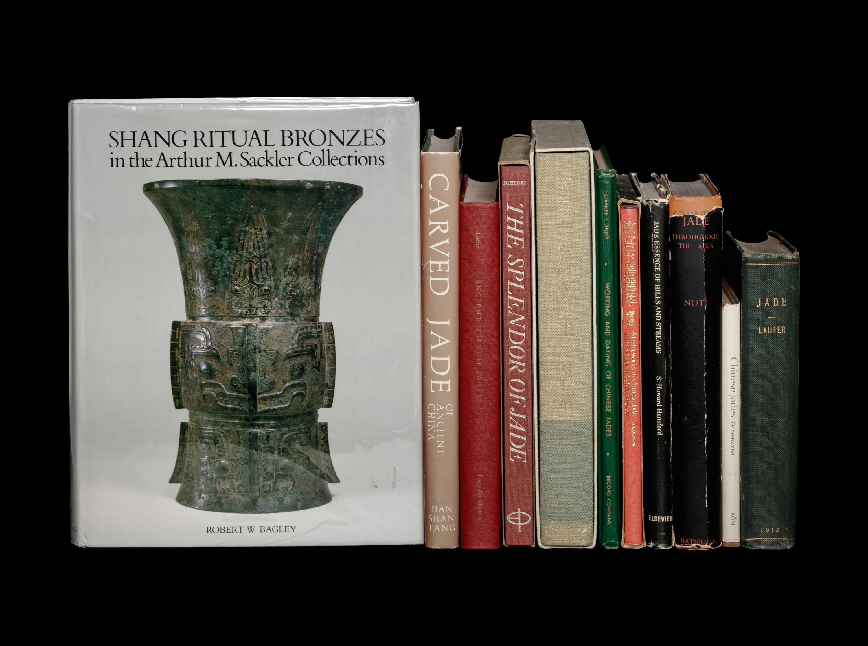 [JADES AND BRONZES] A group of important reference books about Chinese jades and bronzes, comprising: