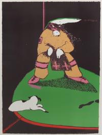 Fritz Scholder, (American, 1937-2005), Indian at the Circus