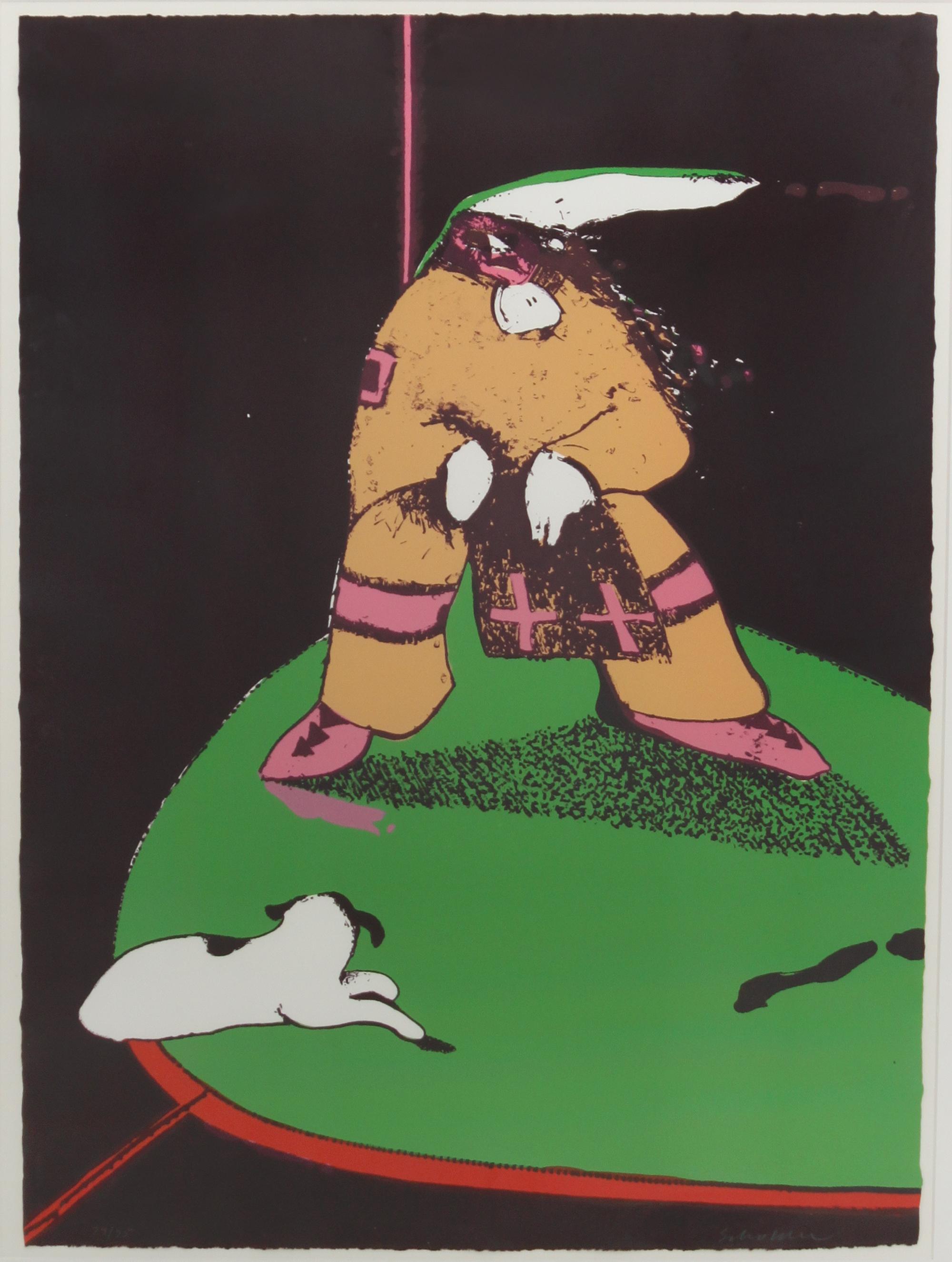 Fritz Scholder, (American, 1937-2005), Indian at the Circus